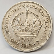 AUSTRALIA 1937 . CROWN . ALMOST FULL DETAIL